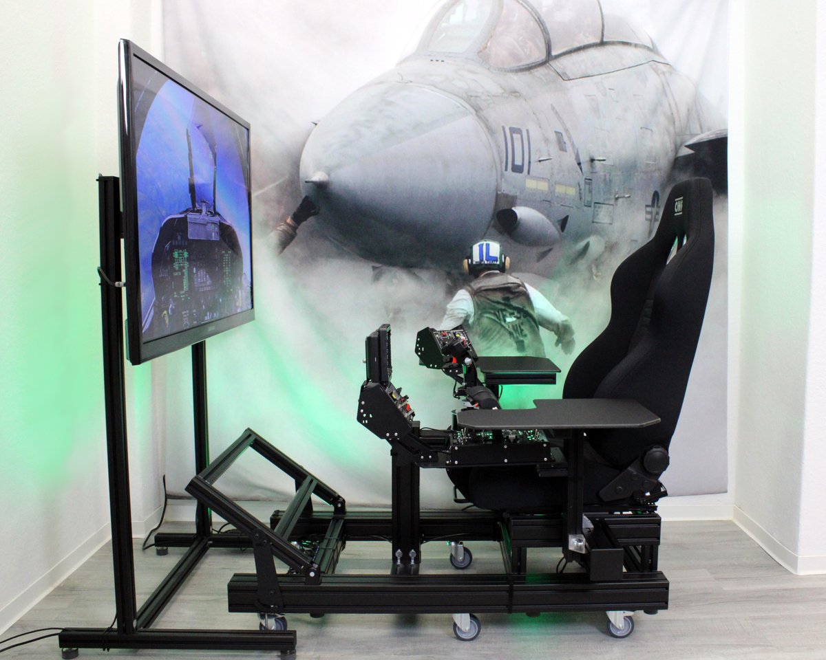 BlackHog_BH's tweet photo. We are glad to present our new test bench!

A very robust @MNSTRTECH Sim Rig assembled with a @TMThrustmaster Warthog Hotas and two @BlackHog_BH b-explorers.

Ready to ride! 🚀

https://t.co/QxFc56N6sn

#Hotas #TMBattlestation #SimRig https://t.co/q2cQfW95jC