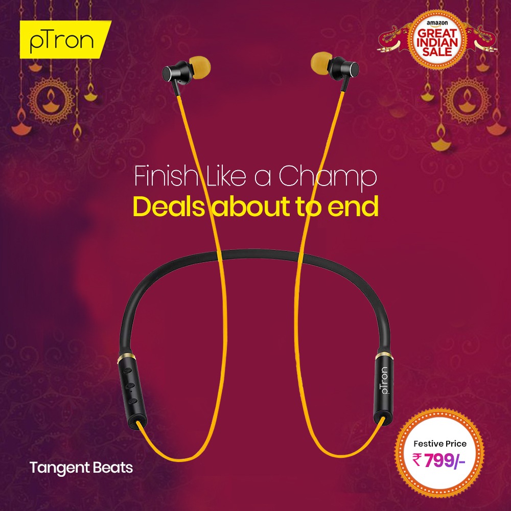 PtronGlobal's tweet photo. Festive Sale days at the end are always exciting.
Don’t miss out.
Buy Now on @amazonIN
#pTron #BeLoudBeProud #FestiveSeason #Amazon #AmazonFestiveSale #SaleIsBack #Sale #SaleAlert #Earbuds #Neckband #WirelessNeckband #BluetoothEarbuds #BluetoothEarphones https://t.co/OTylBZjdjl
