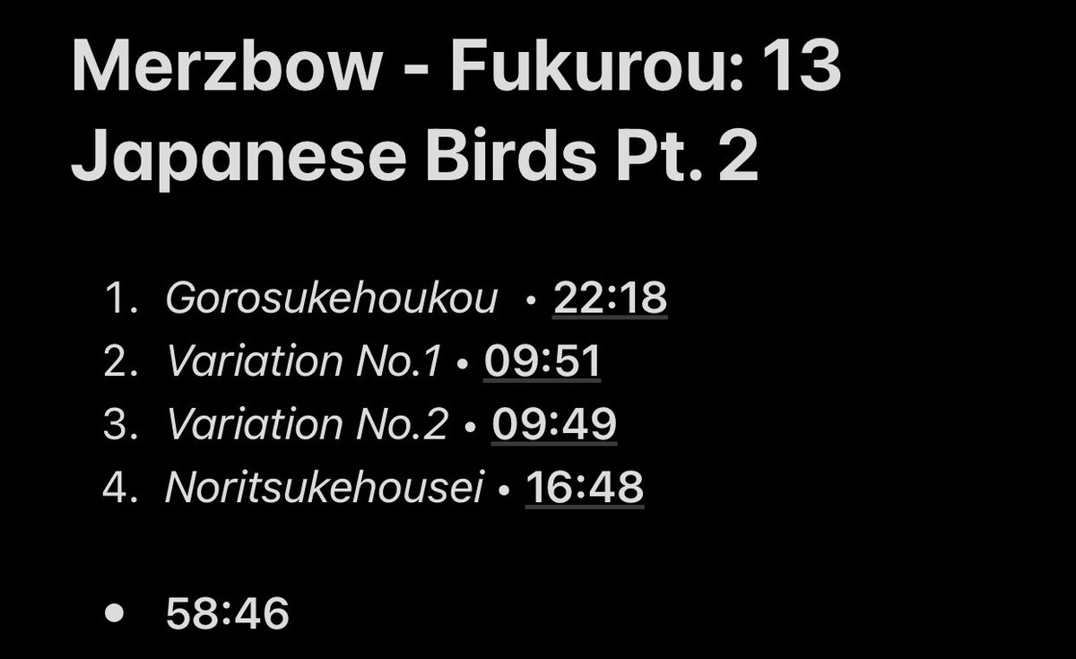 63/108: Fukurou: 13 Japanese Birds Pt. 2Pretty similar to the last one, it’s as good as his predecessor. This series is still good. 