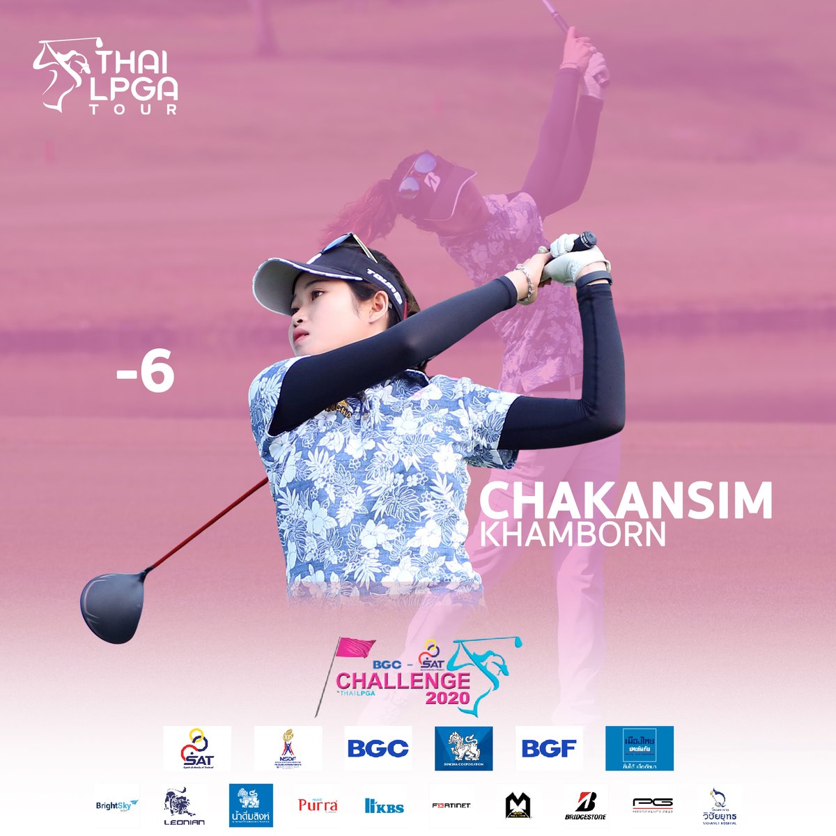 thailpga's tweet photo. Round 1 Leader 7th BGC-SAT THAI LPGA CHALLENGE 2020
.
Full Leaderboard >>> https://t.co/3jLvzF9INA
#ThaiLPGA #Golf
#thailpgachallenge https://t.co/t0lHbEC9wz