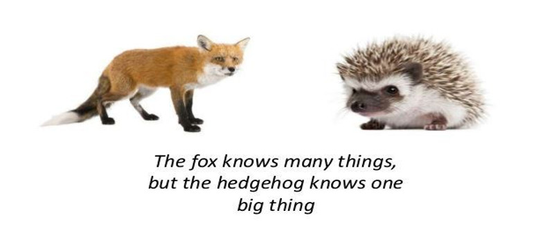 The Language of Roam is training hedgehogs how to be more Fox-like through divergence and training foxes how to be more hedgehog-like through convergence.