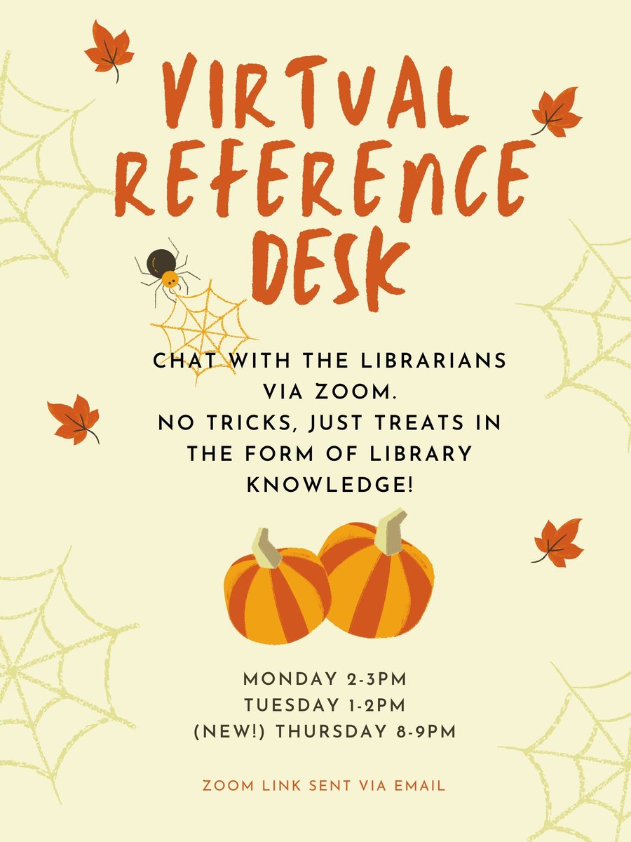 UMassLawLibrary's tweet image. The Law Library&apos;s Virtual Reference Desk is available this week on Monday from 2-3pm, Tuesday from 1-2pm, and Thursday from 8-9pm.  Stop by with any questions about research or library services.