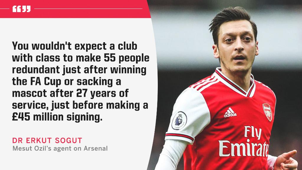 Mesut Ozil's agent didn't hold back when talking about Arsenal 💥 https://t.co/YiAM5B4kMO