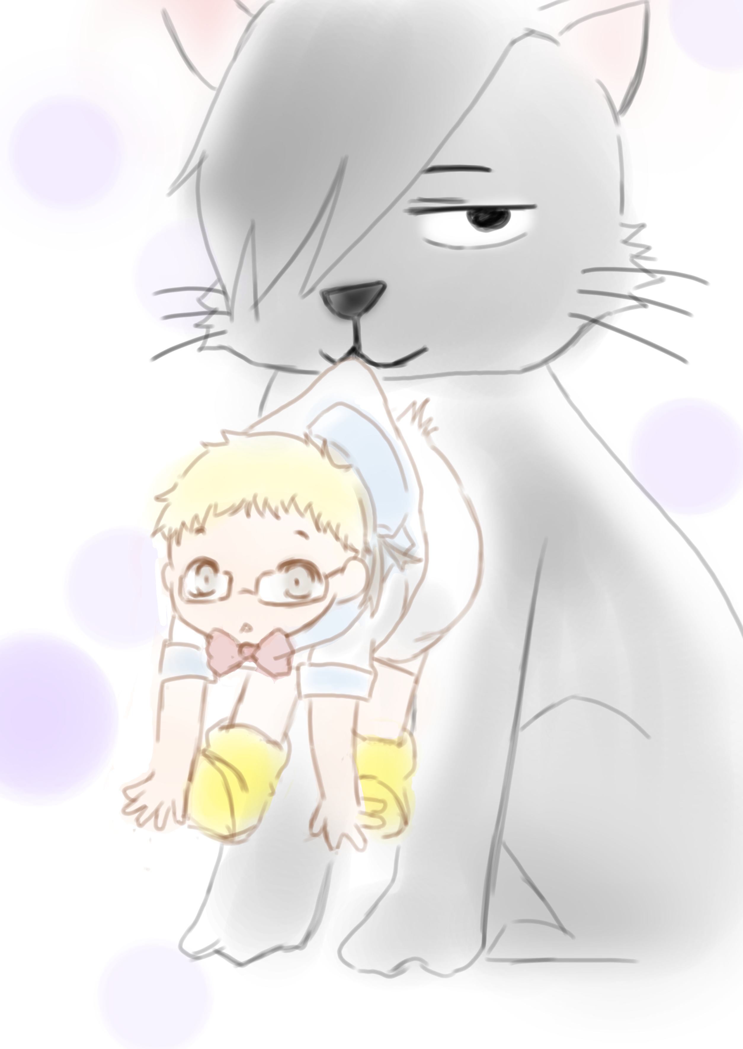 Qyn ミニツッキーと音駒猫 幼児化 ってかちびちゃん描くの楽しい ハイキュー好きさんと繋がりたい ハイキューイラスト 幼児化 月島蛍 T Co Ybbvmejhbm Twitter