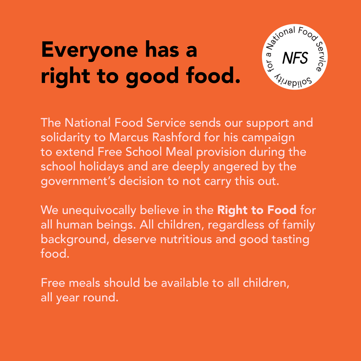 national_food's tweet photo. Our response to Free School Meals: charity cannot be the solution. https://t.co/0nr3NdL4rW