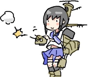 吹雪(艦隊これくしょん) 「#何だっていい過去絵を掲載するチャンスだ
あ、じゃあ過去アイコン 」|ひじからのイラスト