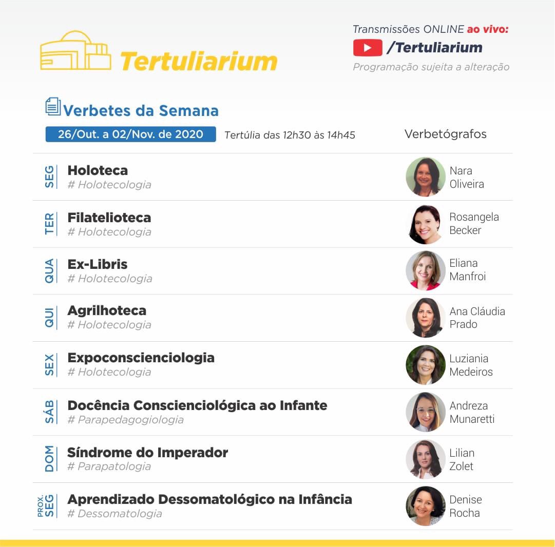 portalcons's tweet photo. Agenda de Verbetes fresquinha para essa semana ✨

Acompanhe ao vivo através do canal:
▶ https://t.co/0eoJOK8FNI

#conscienciologia #ceaec #ciência #pesquisa #educação #cultura #tertuliarium #verbetes #enciclopédiadaconscienciologia https://t.co/fjGiJMuKkS