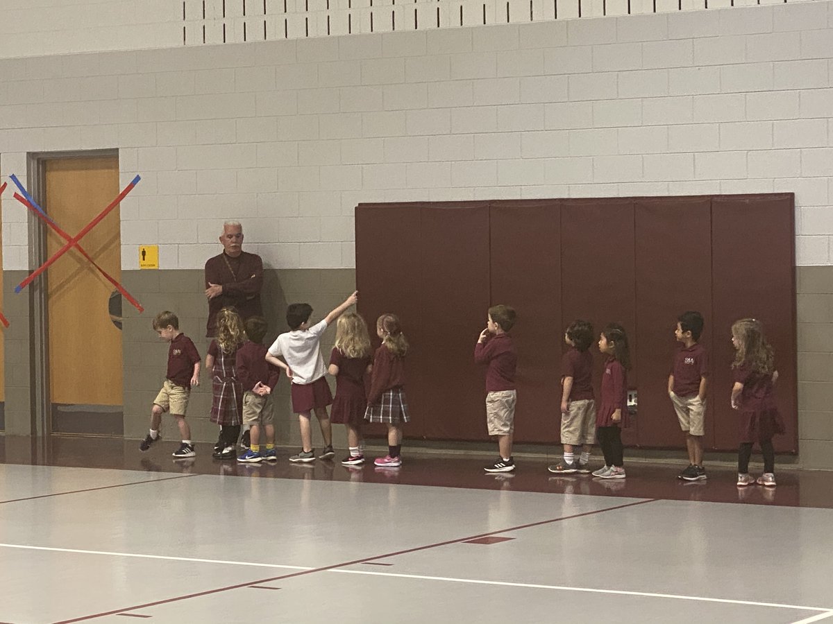 StMMPrincipal's tweet photo. Preschoolers getting ready to get their exercise in at PE class today @stmmnc! I left before the running of laps could begin! #weexercise https://t.co/UMGqXMECg7