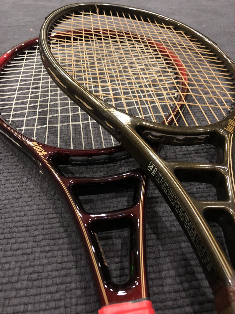 All_That_Racket's tweet photo. A little something from the my vintage classic @Prince_Tennis collection... Prince Boron, Super Graphite, Graphite 4 Stripe, Graphite 125 series, Precision Mono & Woodie #allthatracket https://t.co/NFg2QZgXYx