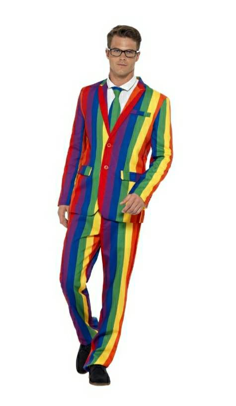 #StandOutSuits #chorley #Oktoberfest Suit #Rainbowsuit Last few available for £20  #Marketstchorley  #ChorleyMarketStreet #Chorleymarket #Chorleyfancydress #fancydressblackburn #wiganfancydress #halloweenparty #preston #buckshaw #theshedchorley #chorleybarbers #chorleyfc