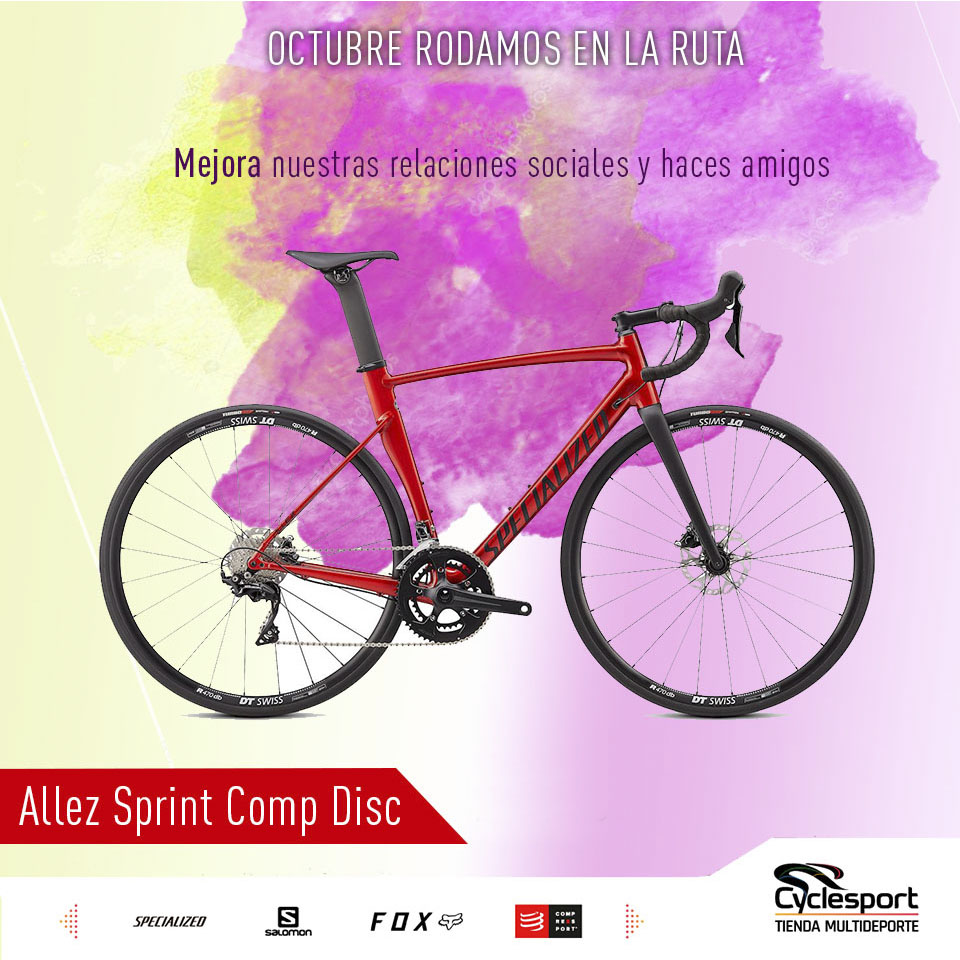 Subidas, esquinas, carreras rápidas: el Allez Sprint Comp lo hace todo!
Para consultas, pedidos y delivery al 0982462412
#cyclesport #specialized #allez