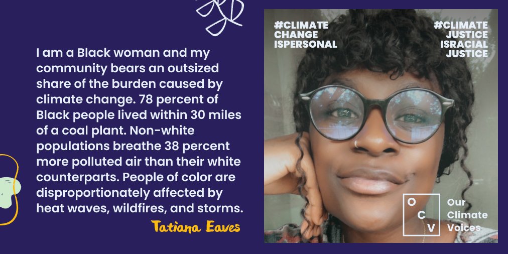 500womensci's tweet photo. #ClimateChangeisPersonal for Tatiana, and for her that means #ClimateJusticeisRacialJustice. Join the national campaign by @Climate__Voices and tell us what does climate change mean for you! https://t.co/bjH68wTmuz