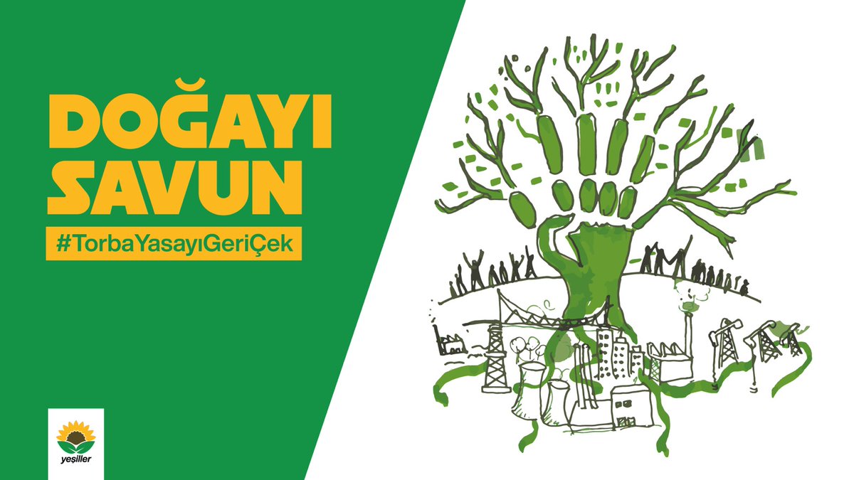 YesillerPartisi's tweet photo. İnsan doğanın efendisi değil, sadece onun bir parçasıdır!

Ekosistemi tehdit eden, maden ve enerji şirketlerine imtiyaz tanıyan #torbayasayıgericek 

🌻#Yeşiller doğayı savunmak için, pek çok kurumun birlikte oluşturduğu imza kampanyasını destekliyor.

👉https://t.co/FkqUvo3DTi https://t.co/6QZfUCLaOQ