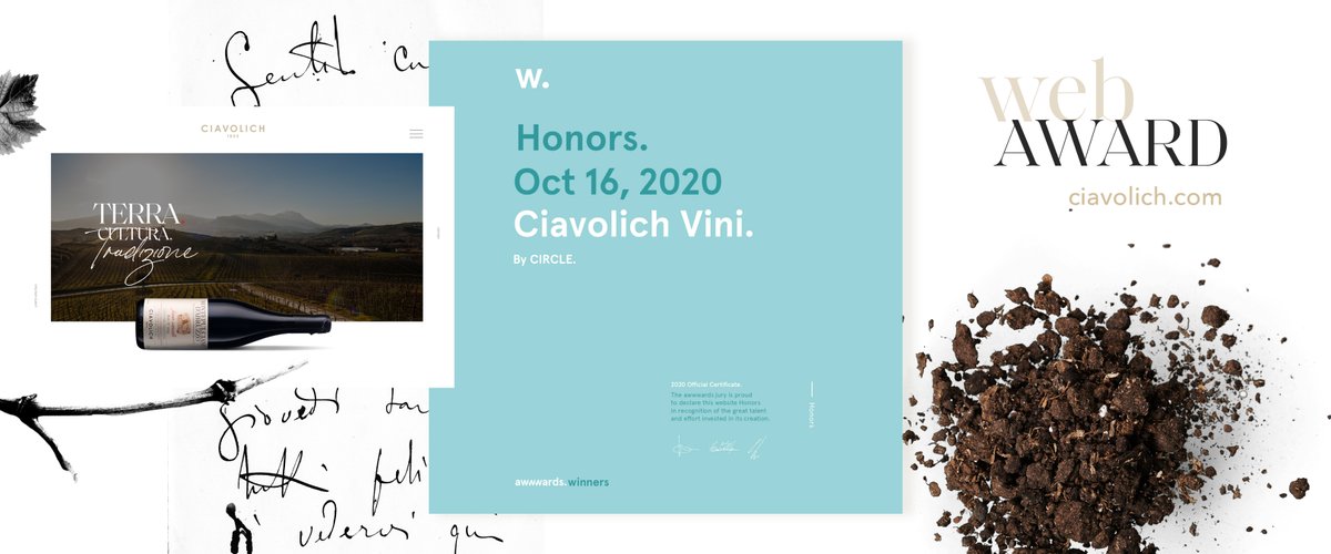 Honorable mention su <a href="/AWWWARDS/">awwwards.</a> per il nostro sito web per l'Azienda Ciavolich. Teniamo le dita incrociate per il #SOTD 🤞
.
#web #webdesign #awwwards #award #design #foodcommunication #circle #communication #website #webdevelopment #ciavolich #wine #winery