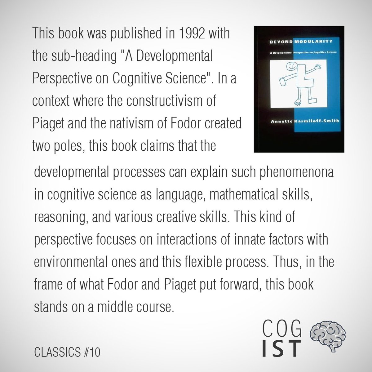 cog_ist's tweet photo. "...This kind of perspective focuses on interactions of innate factors with environmental ones and this flexible process..."
For all 👇
#cogist #cogistclassics #cognitivescience #modularity #nativism #fodor #piaget #rationalism #empricism https://t.co/UmmwDy116j