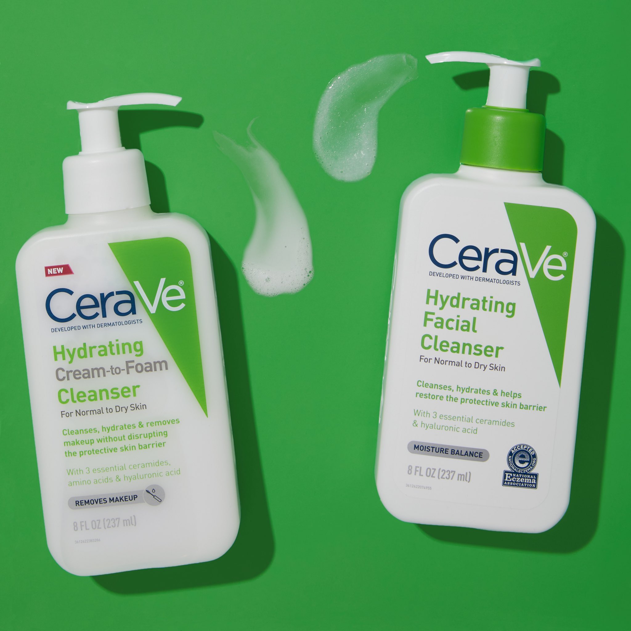 CeraVe on Twitter: "Q: What's the difference between the NEW Hydrating Cream -to-Foam Cleanser and the Hydrating Facial Cleanser?  https://t.co/PQyPCZsT7C" / Twitter