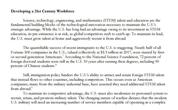 This comes after repeated calls from Congressional committees to attract and retain international students in the country, including the Bipartisan Future of Defense Task Force led by  @sethmoulton and  @RepJimBanks. 4/