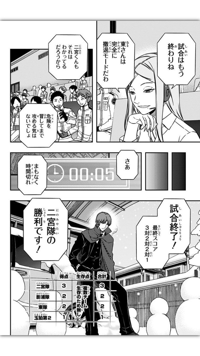 ワールドトリガー公式 10月27日はb級 二宮隊のシューター 二宮匡貴隊長の誕生日 潤沢なトリオン量と高い技量で 息つく間もなく畳み掛けるフルアタックは No 1射手 の名に恥じぬ圧巻の攻撃力 マスタークラスの猛者2名を率い 中距離戦を完全に支配し ワールドトリガー公式 10月27日はb級 二宮隊のシューター 二宮匡貴隊長の誕生日 潤沢なトリオン量と高い技量で 息つく間もなく畳み掛けるフルアタックは No 1射手 の名に恥じぬ圧巻の攻撃力 マスタークラスの猛者2名を率い 中距離戦を完全に支配し