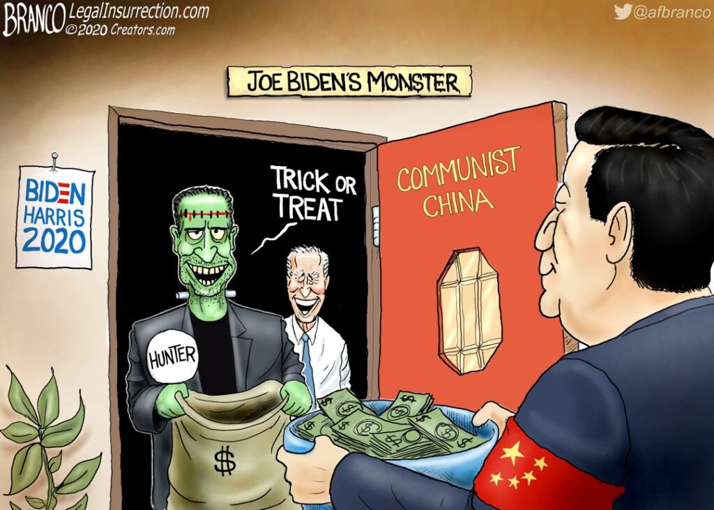 A.F. Branco Cartoon – Monster Mash legalinsurrection.com/2020/10/branco… #mondaythoughts #BidenHarris #BidenHarris2020