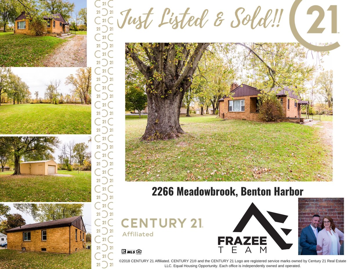 FrazeeTeamC21's tweet photo. 48 hours on the market -- and SOLD!  💥💥💥

Call The Frazee Team at 269.757.2769 for all your real estate needs!  

#century21listing #justlisted #relentlessagent #century21affiliated #c21 #c21stjoe #joshjustsoldit #frazeeteam #realestateteam https://t.co/WauAWY6xzN