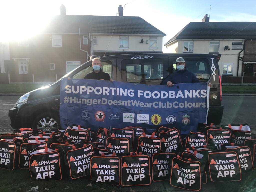 TheGuideLpool's tweet photo. Big well in to @AlphaTaxis! They donated over 300Kg of food and essentials this weekend to North Liverpool Foodbank 👏 https://t.co/PQGHXrs100