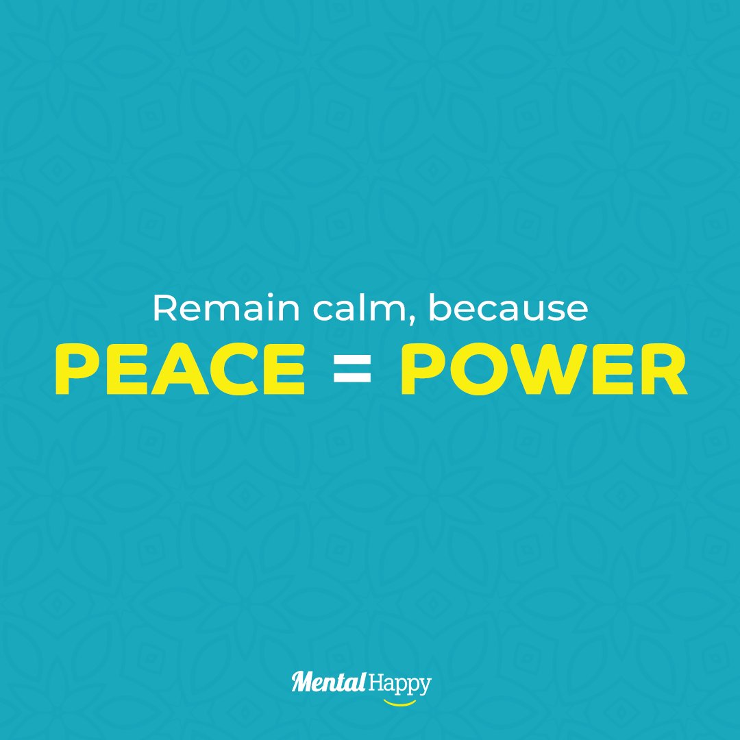 MentalHappy's tweet photo. A peaceful mind is the base to a powerful soul. Empower yourself with peace! ☮️ 

Join Mental Happy’s positive community and become a part of a stigma-free, motivational, and 600% positive community. 

#peace #power #empower https://t.co/PJCc3eDaBZ