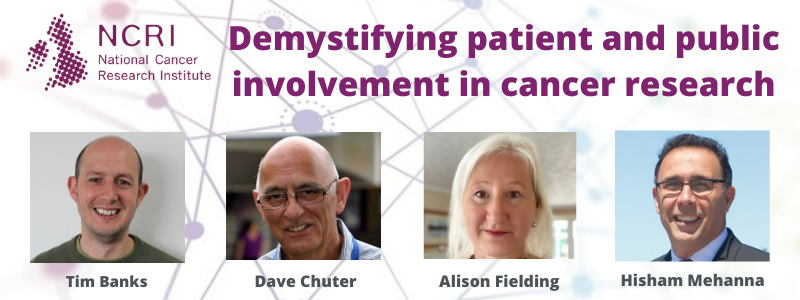 NCRI_partners's tweet photo. #NCRIVirtual webinar: Join @TimothyBanks7 @Alisonrfielding @CancerOG @h_mehanna on 12 Nov as they explain the role of patient and public involvement, why it is important, and how you can get involved in #cancerresearch

Find out more: https://t.co/PvS6eZFIkJ https://t.co/dAXGUtscer