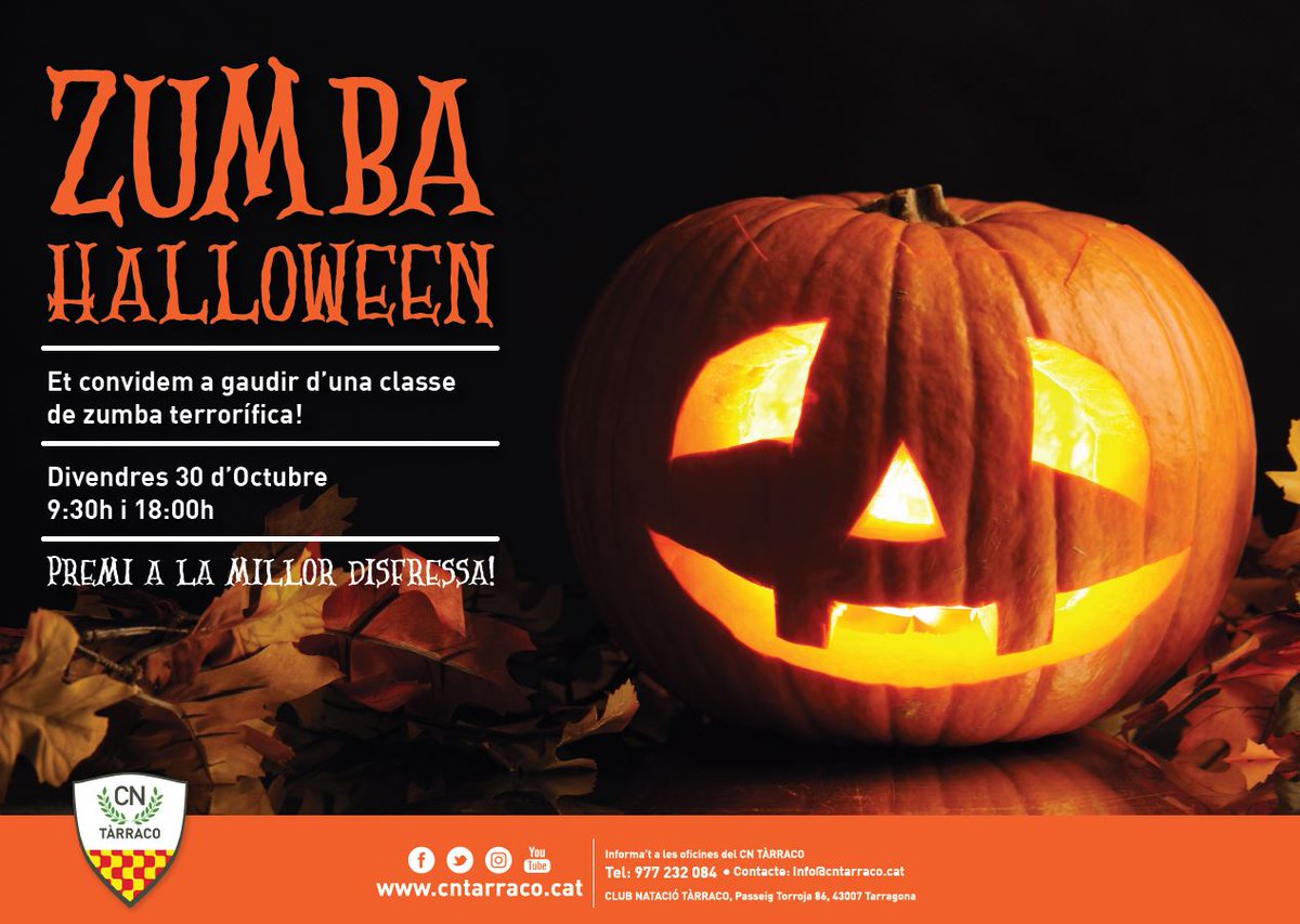 🎃🎃El proper divendres celebra Halloween amb nosaltres! 🎃🎃 Hi haurà premi 🎁 a la millor disfressa 👻👹 👽! #cntarraco #haloween2020 https://t.co/OcZwPzIrgF