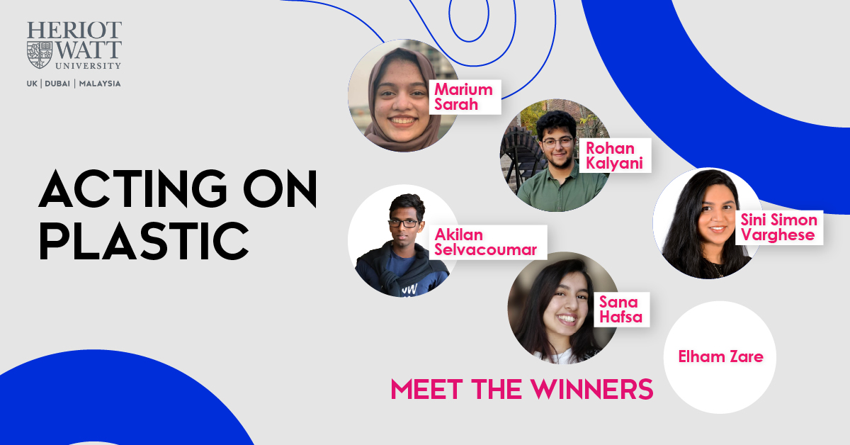 Congratulations to the <a href="/HWUDubai/">Heriot-Watt Dubai</a> students who won  first prize for proposing innovative solutions for managing &amp; treating plastic waste at the university and neighbouring communities in the “Building the Change: Acting on Plastic Universities Competition”  <a href="/DxbInvestments/">Dubai Investments PJSC</a>