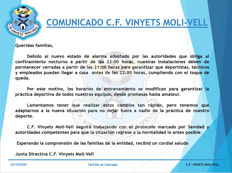 🔊Comunicado
@FutbolBaixllob1 
<a href="/SantBoiDiari/">Sant Boi Diari</a> 
<a href="/Gol_Cat/">GolCat</a> 
<a href="/SantboiTu/">Sant Boi & Tu</a>