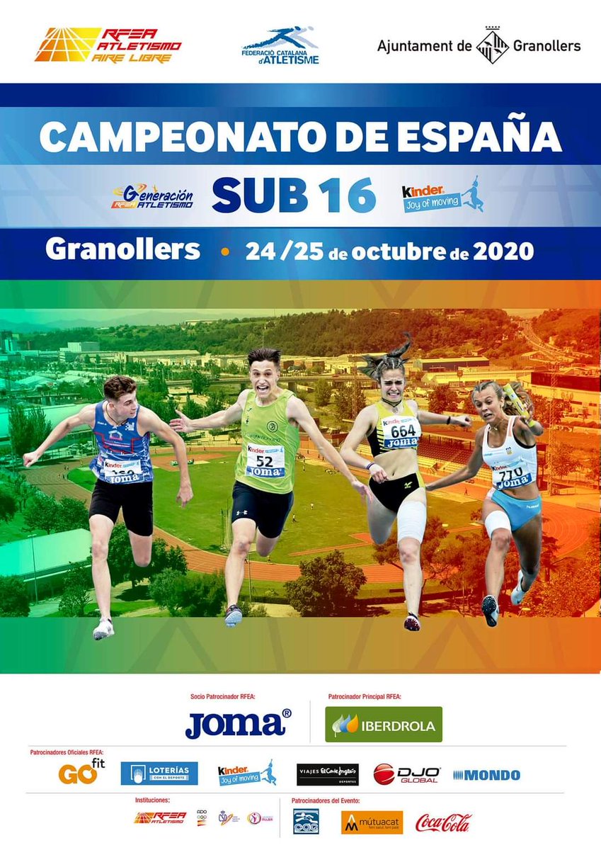 FederacionTu's tweet photo. 🟩RESULTADOS CTO ESPAÑA SUB16🟩

▪️1-🥇David Zurita en 100m (CA BADAJOZ)

▪️Jorge Hernández SEMIS 100m (CA BADAJOZ)

▪️1-🥇David Zurira en 300m (CA BADAJOZ)- ❗️RÉCORD DE ESPAÑA❗️

▪️Daniel López 9 en 3000 (EA TORREJONCILLO)

▪️Marta Facenda SEMIS 300m (At SANVICENTEÑO) https://t.co/NdkX6aocGN