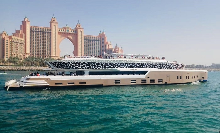 Great Deals Dubai on Twitter: &quot;Megayacht Lotus 5* Brunch Or Dinner Cruise Along Burj Al Arab, JBR, Marina, Palm, Blue Waters &amp; Atlantis. Save 50% Offer | ✆ 04-4563305 | 🌐 https://t.co/jcVXCc0BEi