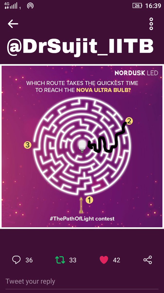 DrSujit_IITB's tweet image. 👉Route 2🏃🏃 is the shortest way to reach the light. 
#ThePathOfLight
#NorduskContest #DussehraContest  #LightContest #NorduskLED #NovaUltra #ContestAlert #ContestTime 
#HappyDussehra #India #LightYourLife
@nordusk_led
Join @MonalishaDebna3 
@prashantDocean 
@Pareek197
