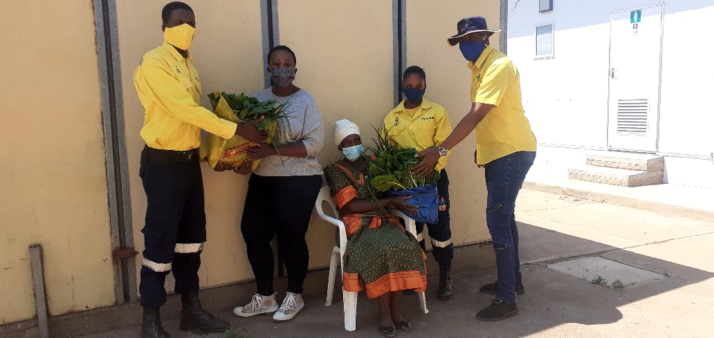 wo_fire's tweet photo. The Castello Team joined by North West Provincial SDP, Peter Mampuru, gathered their first harvest of spinach and onion. The first donation of fresh vegetables were donated to the Ikageng Location community.
#wof_nw
#foodsecurityprojects
#WorkingonFire https://t.co/owVeZVOULE