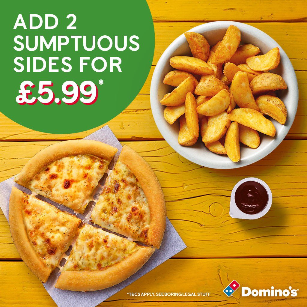 Dominos_Bham's tweet image. Buy 1 Pizza Get 1 FREE Delivered or Collection. Use code BGFYAYFB at dominos.co.uk Plus, you can add 2 Sides for just £5.99. Enough to make you go mmm 😋 

*Limited time offer. Terms apply. Participating stores only.  

#Birmingham #Solihull #WeGotThis