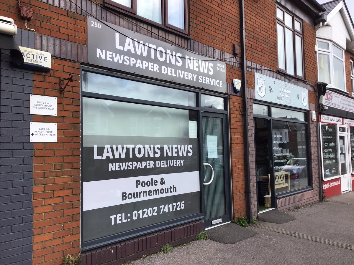 SkellonTim's tweet photo. #TheSun Lawton’s News in Poole delivering #TheSun to 65 customers everyday who will be receiving their #Loyaltycard through their letterbox very soon #BounceBackBritain https://t.co/LRgkUdZYs4