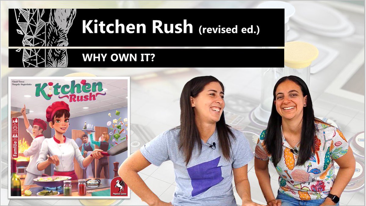 ThinkerThemer's tweet image. Join us in the kitchen 🥘 while we try not to burn🔥 the place down or anger Ramsay with a RAW dish 🔪 😅

Check out our review and playthrough of #KitchenRush revised edition by Vangelis Bagiartakis, Dávid Turczi &amp;amp; @pegasusspiele 

Link: youtu.be/_lNSVntVeW8