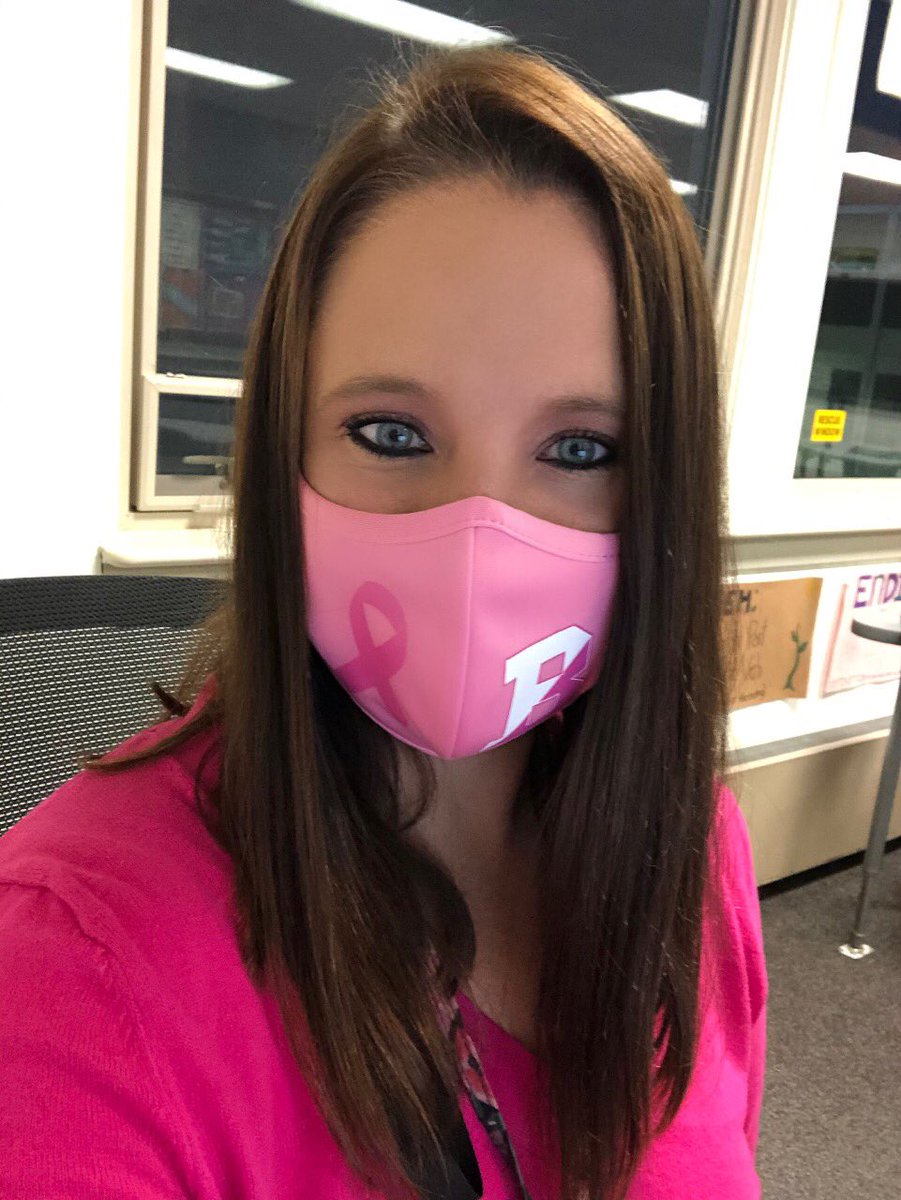 Wearing my pink proudly today to support breast cancer awareness. Sending love and support to anyone    affected by breast cancer- including my mother- a fighter and a survivor 💖#BpatriotProud #BCSDSpiritweek 🎉