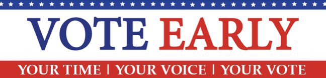Morning <a href="/BaltCoPS/">Baltimore County Public Schools</a>! Early voting in Maryland starts today! Wear a mask and go vote!