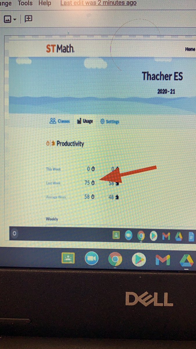 nancyweir1's tweet photo. So Proud of Thacher. Way to work. 5th week in a row. We surpassed our goal of 60 minutes. #stmath https://t.co/dWQsNfCcpa