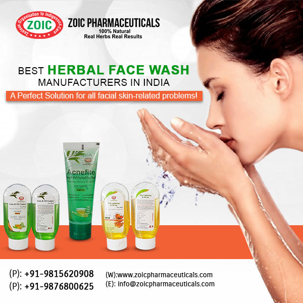 Get the best quality facewashes at the Leading Herbal Face Wash Contract Manufacturers in India!
Contact Zoic Pharmaceuticals @ 098768 00625 now!
#ayurvedic #herbalcontractmanufacturing 
#ayurvedicthirdpartymanufacturers #herbalthirdpartymanufacturing #facewash #herbalfacewash