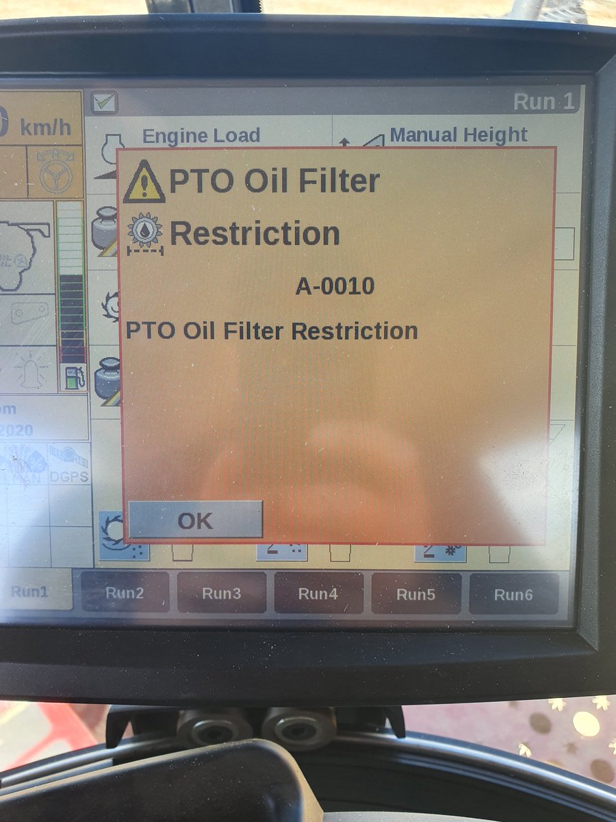 darrenkilla's tweet photo. #AskTwitter @CaseIHAus . Issue with 7240. Pto pump fault codes keep coming up. All filters changed, bar pressure off PTO has been manually checked and running at 22.5 bar. But on pro 700 its ranging from 8 to 21 bar. Cuts out rotor and feeder , wiring loom good.
Any ideas. https://t.co/pK09OMMybJ