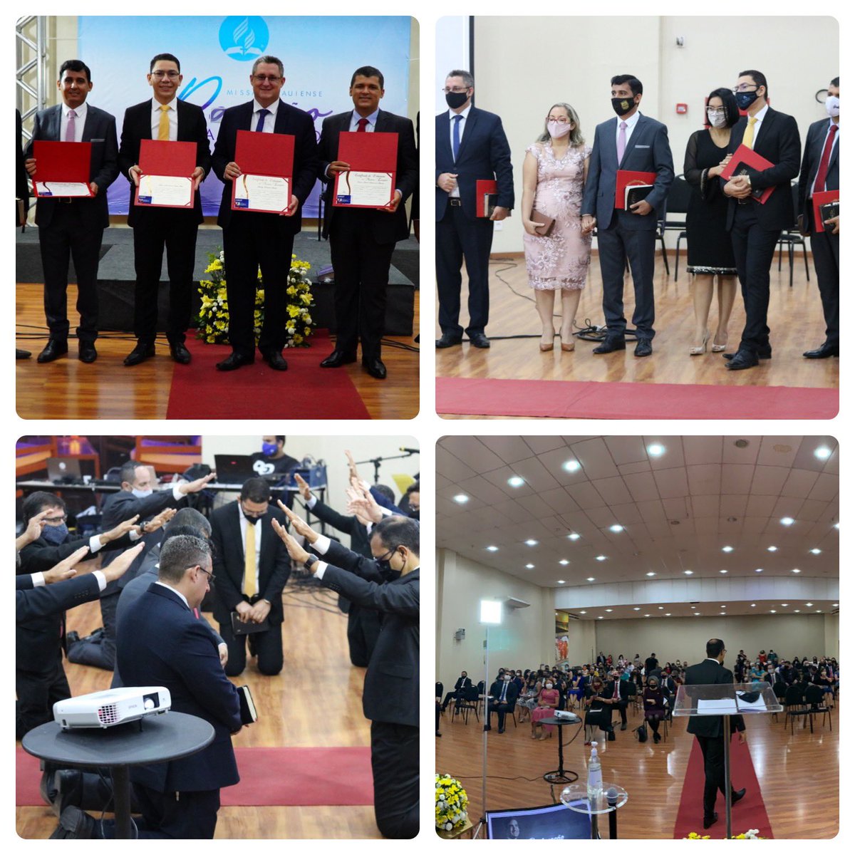 prmoisesmsilva's tweet photo. Cerimônia de ordenação ao ministerial em Teresina. Noite especial com pastores da Missão Piauiense. Também foi noite de jubilação do Pr João Evangelista. https://t.co/ogOW0l43Q7
