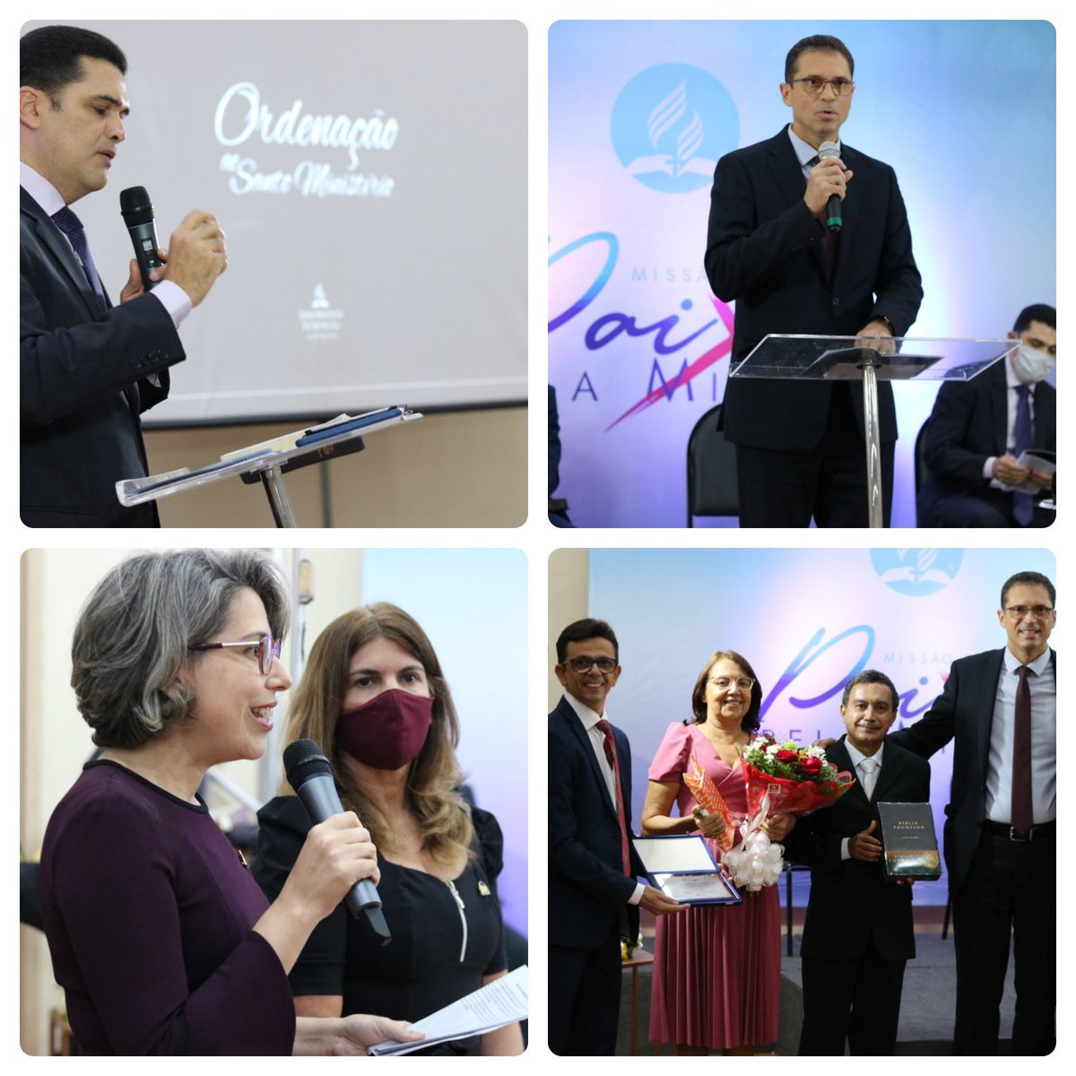 Cerimônia de ordenação ao ministerial em Teresina. Noite especial com pastores da Missão Piauiense. Também foi noite de jubilação do Pr João Evangelista.