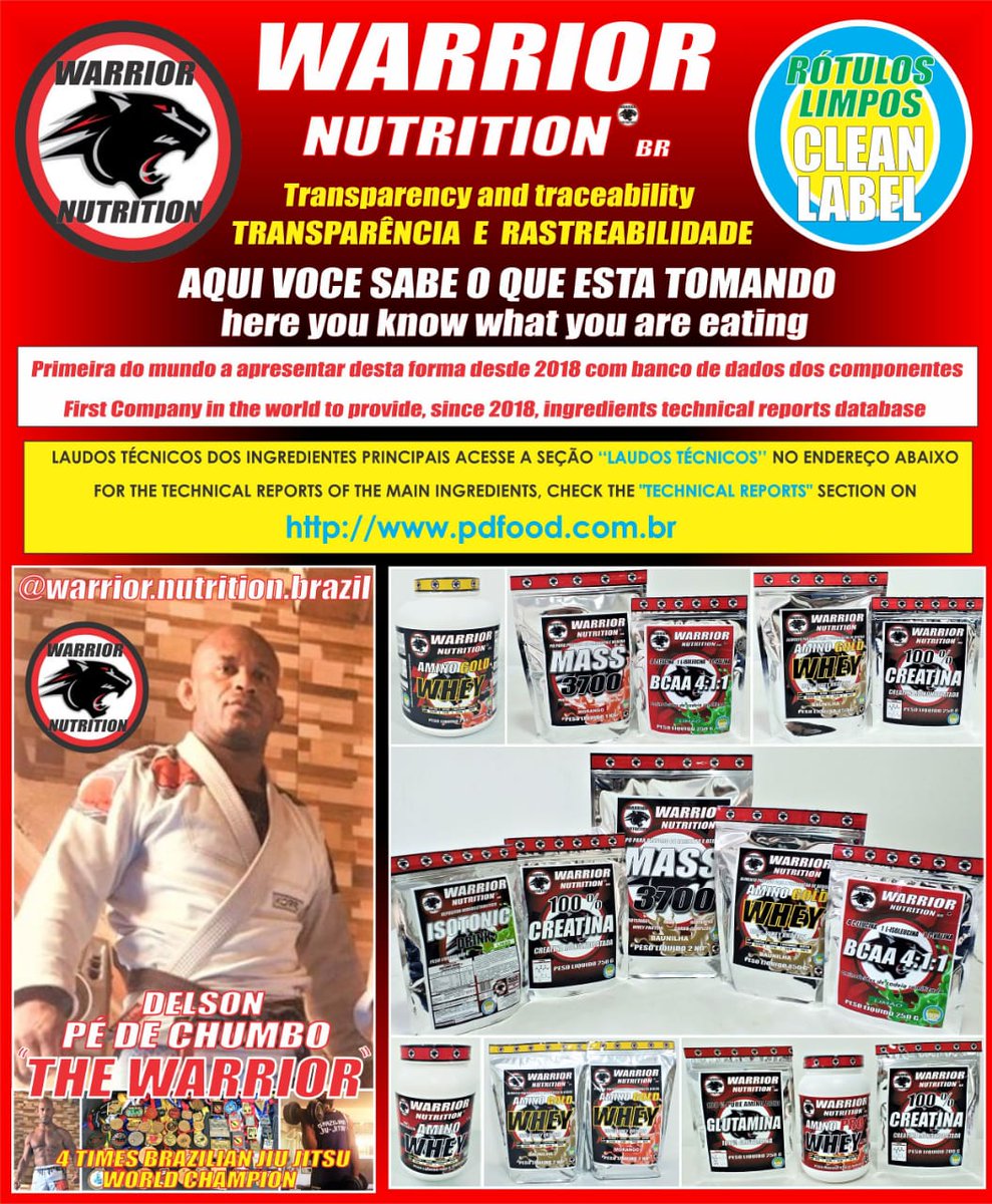 WarriorNutriBr's tweet photo. #WarriorNutritionBr - a Nutrição do Guerreiro
#RotulosLimpos: aqui você sabe o que está tomando.
Consulte os laudos técnicos dos principais ingredientes na seção "laudos técnicos" no site https://t.co/9ztJTmtPhk
#pedechumbobjj #bjj #BrazilianJiuJitsu #Suplementos #CleanLabel https://t.co/9V2VGx7bFf