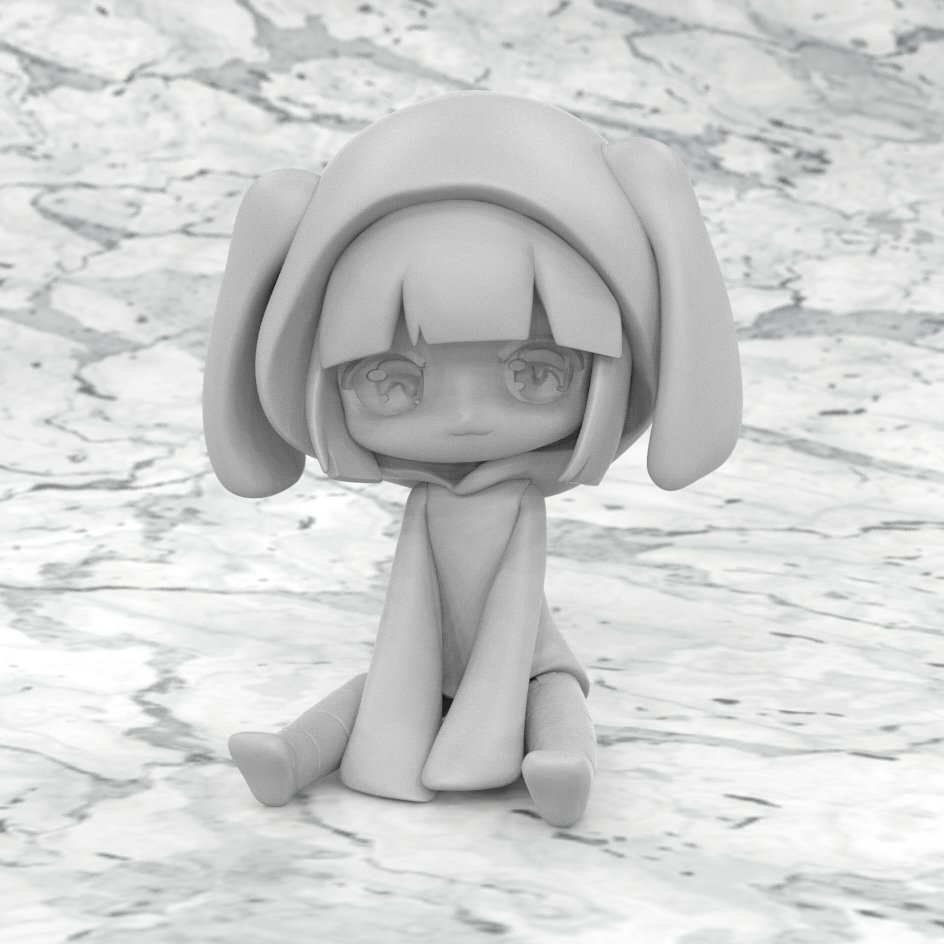 干潟為四 うごくちゃん Ugoku Zz 様のフィギュア化企画にて うおはちゃん Zorimusi Uoha様イラストの デフォルメフィギュアのデジタル原型を担当させて頂きました プレゼント企画なので 喜んでいただけた姿が動画で見られて本当に嬉しいです 動画は