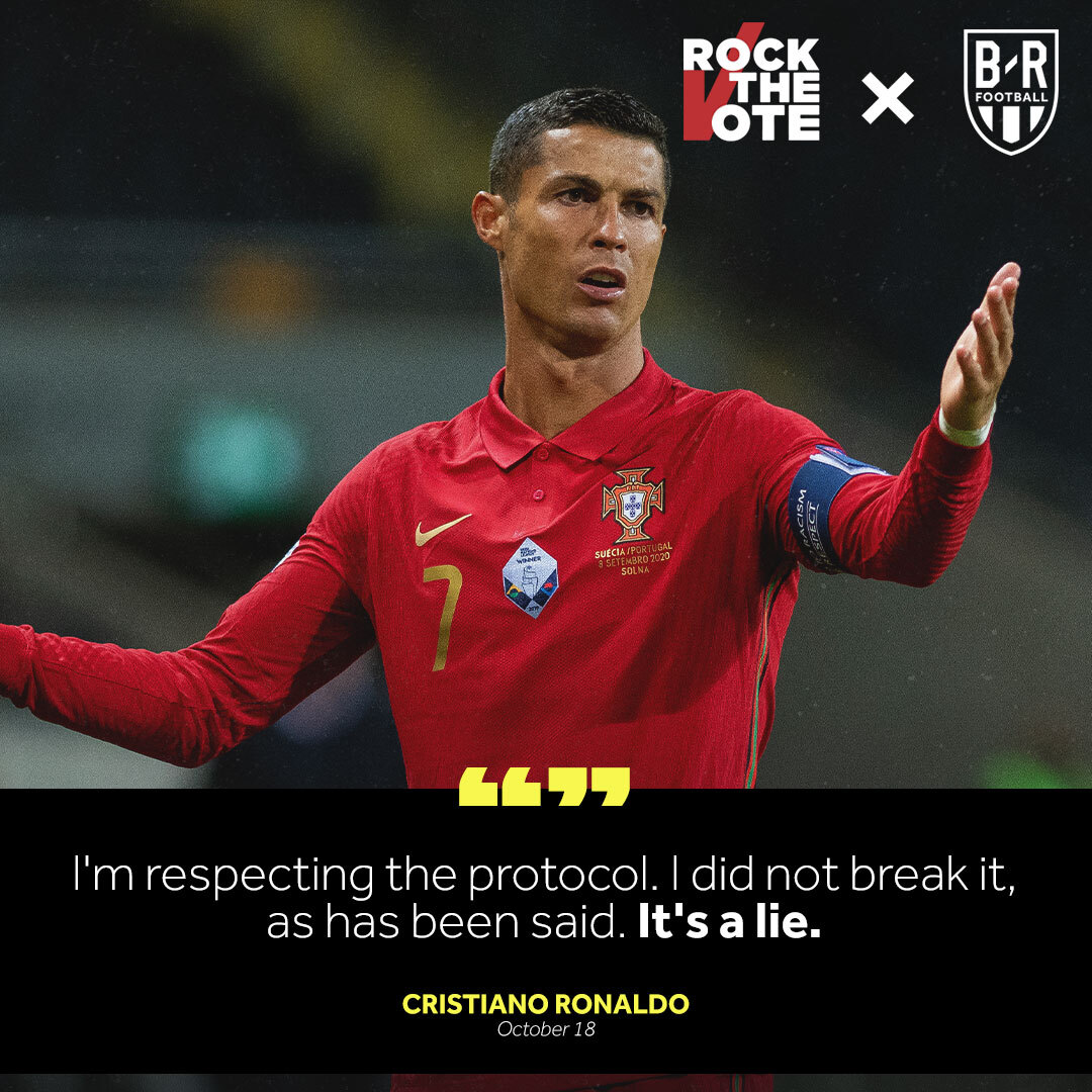 brfootball's tweet photo. Italy's Minister for Sport reveals there's an investigation underway to assess whether Cristiano Ronaldo broke the country’s COVID-19 protocol https://t.co/MbRu8U6lR1