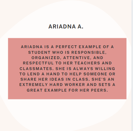 Northside would like to recognize Ariadna A. for being one of our rockstars! Keep up the excellent work, Ariadna! #NHSstudentRockStar #bethelight