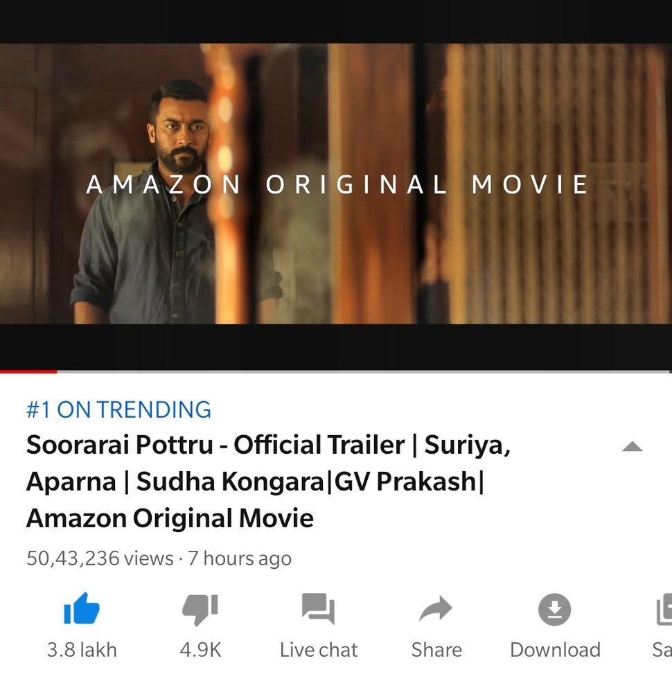 MohammadAadhil_'s tweet photo. #SooraraiPottru
This one Frame 👑✈️ #SooraraiPottruTrailer @Suriya_offl Anna🔥🔥🔥🔥🔥🔥🔥🔥🔥🔥🔥🔥🔥🔥🔥

#SooraraiPottru #SooraraiPottruOnPrime #SooraraiPottruTrailerDay #Suriya  @rajsekarpandian @2D_ENTPVTLTD @PrimeVideoIN https://t.co/PKSuPTcFzU