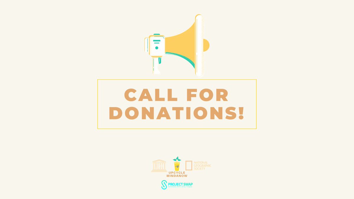 upcyclemindanow's tweet photo. 📢 CALL FOR DONATIONS ‼️

With the growing number of plastic waste produced in Mindanao, Upcycling MindaNOW opens the possibilities for an alternative, sustainable livelihood and waste reduction. https://t.co/MadGrmIwVl
